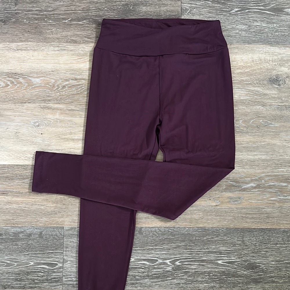LuLaRoe Purple Leggings High-Waisted Stretchy